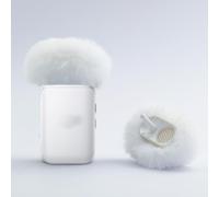 LEFXMOPHY Lot de 2 bonnettes anti-vent en mousse pour microphone DJI MIC 2 (2024)/DJI2/Osmo Pocket 3 (pas pour Dji Mic 1 2023), blanc