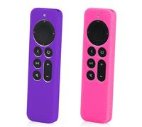 LEFXMOPHY Lot de 2 coques de protection en silicone avec cordon de serrage pour fille, compatibles avec la télécommande Apple 4K TV Siri 2ème 2021 / Siri 3ème 2022 2023