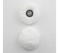 LEFXMOPHY Lot de 2 pare-vent en fourrure pour émetteur Hollyland Lark M2, microphone blanc