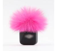 LEFXMOPHY Pare-brise pour microphone sans fil DJI MIC MINI (2024) Rose vif en fourrure Protection contre le vent Deadcat (ne convient pas pour Dji Mic 1 et 2)