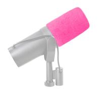LEFXMOPHY SM7B Pare-brise de rechange pour microphone vocal Shure SM7B SM7dB Filtre anti-pop Rose vif