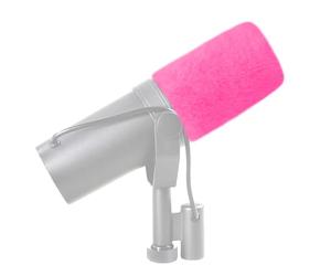 LEFXMOPHY SM7B Pare-brise de rechange pour microphone vocal Shure SM7B SM7dB Filtre anti-pop Rose vif