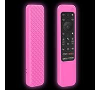 LEFXMOPHY TX800U Télécommande de rechange pour Sony 4K Ultra HD TV X80K X95K Series 2022 Modèle RMF-TX800U Télécommande de protection en silicone rose phosphorescente