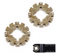 LEFZUR 2 Pièces Adaptateur pour Lames de Scie Oscillante, Adaptateur Starlock Universel Robuste, Outil Multifonction Compatible avec Bosch Makita Fein, Précis pour le Travail du Bois