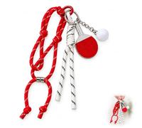 LEFZUR Lot de 1 Porte-Clés Tennis de Table, Mini Raquette de Tennis de Table Métal Pendentif, Porte-Clés Sportif Cadeau pour Amateurs de Tennis de Table