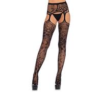 Leg Avenue 1082 Collant Porte-Jarretelles Haute Noir Taille Unique 36-40