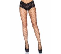 Leg Avenue 1278 Collant en Résille avec Culotte Noir Tu Eur 34-38