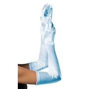 Leg Avenue-16b 12822 16B Gants Extra Longs en Satin Bleu Clair Taille Unique EUR 34-38, 16B22128, XL (Lot de 2)