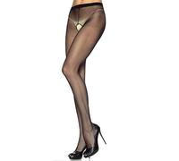 Leg Avenue Collant ouvert 1905Q – Voile fin en nylon, ouvert à l'entrejambe – Noir – Grande taille