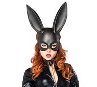 LEG AVENUE 2628 - Masque de mascarade en forme de lapin, taille unique (noir)