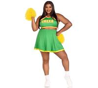 Leg Avenue 3 PC Bring It Baddie, includes top with cheer logo, pleated skirt, and poms