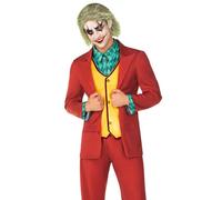 Leg Avenue 3 pièces, Deviant Clown comprend une veste, un dickey et un pantalon, multicolore, taille XL