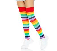 Leg Avenue 6606 Bas Rayés Arc-En-Ciel Multicolore Tu Eur 34-38