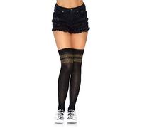 Leg Avenue 6919 Chaussettes Athlète Mi-Cuisse Or Noir Tu Eur 34-38
