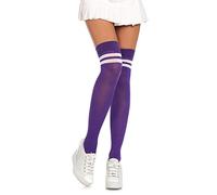 Leg Avenue 6919 Chaussettes Athlète Mi-Cuisse Violet Tu Eur 34-38