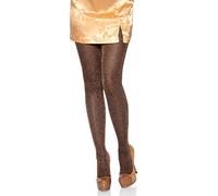 Leg Avenue 7130 Collant Transparent en Lurex Cuivre Rose Tu Eur 34-38