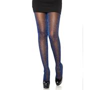 Leg Avenue 7130 Collant Transparent en Lurex Noir Royal Tu Eur 34-38