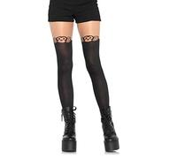 Leg Avenue 7933 Collant Opaque en Élasthanne Style Chaussettes Motif Monkey Noir Tu Eur 34-38