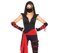Leg Avenue- Ninja Adult Sized Costumes, 8508704011, Rouge, XL