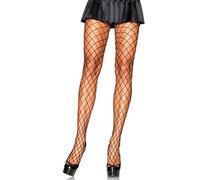 Collants sexy en dentelle et filet leg avenue - Taille: Taille unique , Couleur: Noir