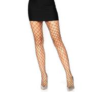 Leg Avenue 9006 Collant en Élasthanne/Lurex Industrial Net Noir Argent Tu Eur 34-38