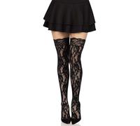 Collants sexy leg avenue dentelle noir sexy - Taille: Taille unique , Couleur: Noir