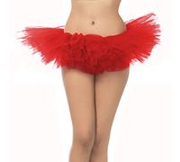 Leg Avenue A2785 - Costume d'halloween spécial Tutu Petticoat - Taille Unique (Rouge)