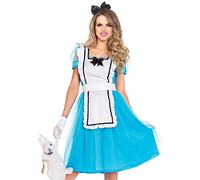 Leg Avenue Alice au Pays des Merveilles Costume pour Femme Bleu/Blanc Taille M