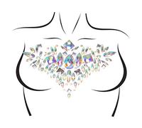 Leg Avenue - Aura body jewels sticker, Taille Unique (Transparent)