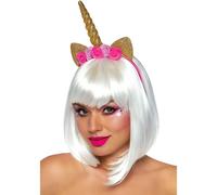 Leg avenue - bandeau de tête à fleurs de licorne or