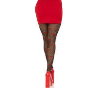 Leg avenue - bas taupes cerise noire