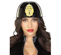 Leg Avenue - Black Fireman Hat, Taille Unique (Le Noir)