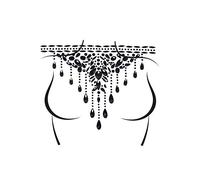 Leg Avenue Body016 00122 Costume Accessories, Black, One Size