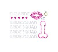 Leg Avenue - Bride Squad body jewels sticker, Taille Unique (Multicolore)
