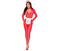 Leg Avenue Catsuit Hospital Heartbreaker pour Femme - Taille M - Rouge