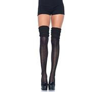 Leg Avenue Chaussettes sur le Genou Scrunch Noir
