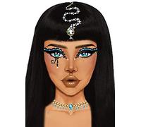 Leg Avenue - Cleopatra Face Jewels Sticker, Taille Unique (Multicolore)