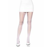 Leg Avenue Collant Résille Ouvert Entrejambe Blanc Taille Unique
