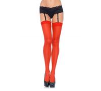 Collants sexy rouge leg avenue transparent - Taille: Taille unique , Couleur: Rouge