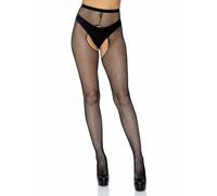 Leg Avenue Bas résille sans entrejambe – Noir