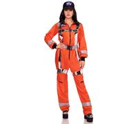 Leg Avenue Combinaison Astronaute Cosmique avec Zip pour Femme - Taille M - Orange