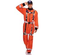 Leg Avenue Combinaison Astronaute Cosmique avec Zip pour Homme - Taille XL - Orange