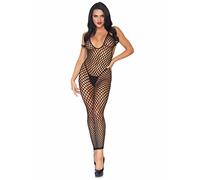 Leg Avenue Combinaison Crochet sans Pied Noir Taille Unique