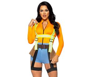 Leg Avenue Construction Worker Romper Déguisement Carnaval pour femme, XS (Multicolore)