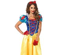 Leg Avenue Costume Blanche Neige Classique pour Femme Bleu/Jaune/Rouge Taille L