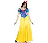 Leg Avenue Costume Blanche Neige Classique pour Femme Bleu/Jaune/Rouge Taille M