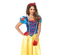 Leg Avenue Costume Blanche Neige Classique pour Femme Bleu/Jaune/Rouge Taille M