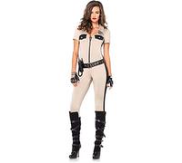 Leg Avenue Costume Combinaison Policière Sexy Bronzage Taille M
