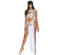 Leg Avenue Costume de la reine Cléopâtre pour femme, blanc, Large