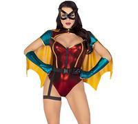Leg Avenue Costume d'Halloween 5 pièces avec cape et gants pour femme